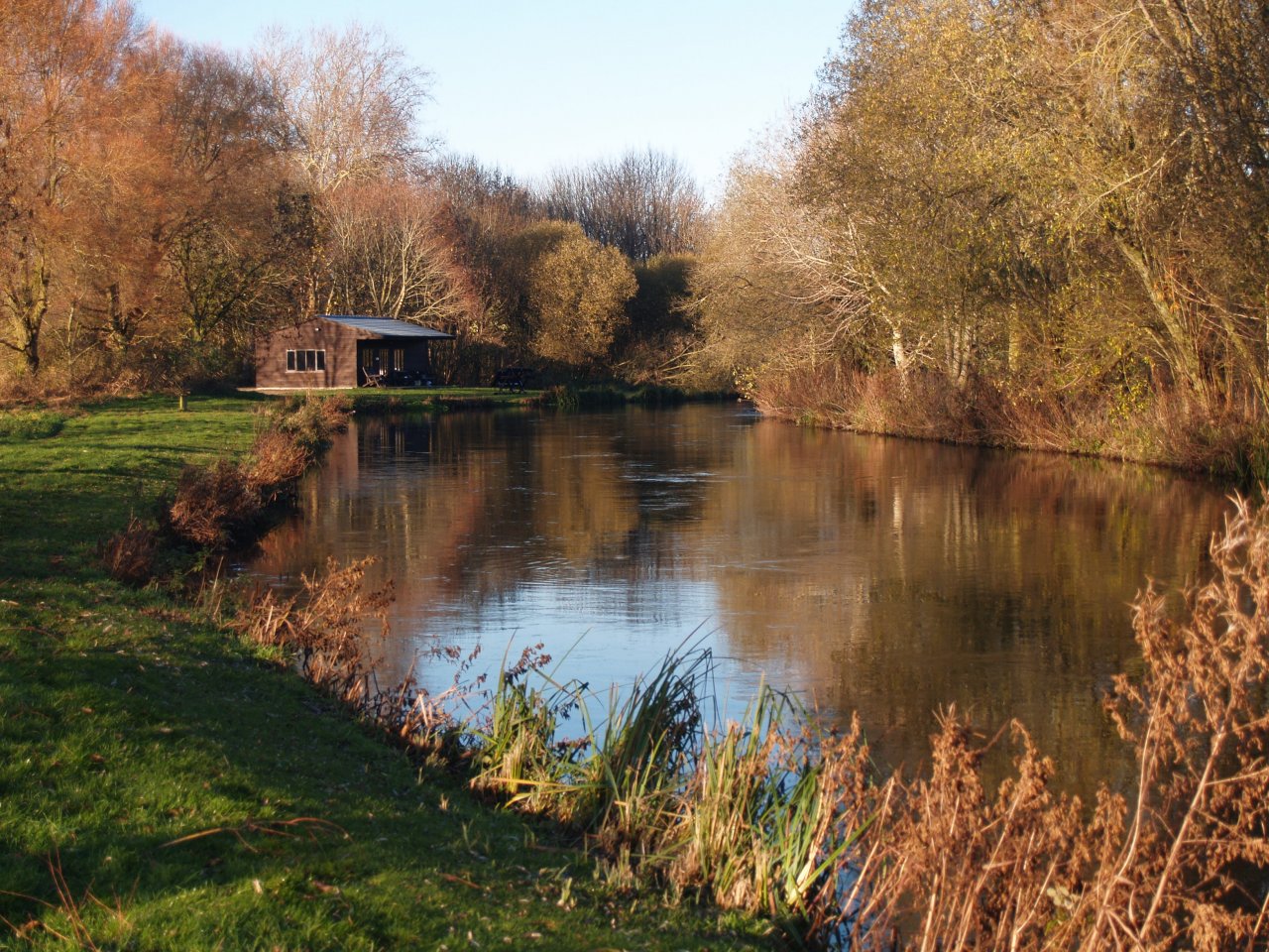 Sunny winter day on the Test