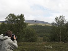 Chopper in Lapland, Sweden.