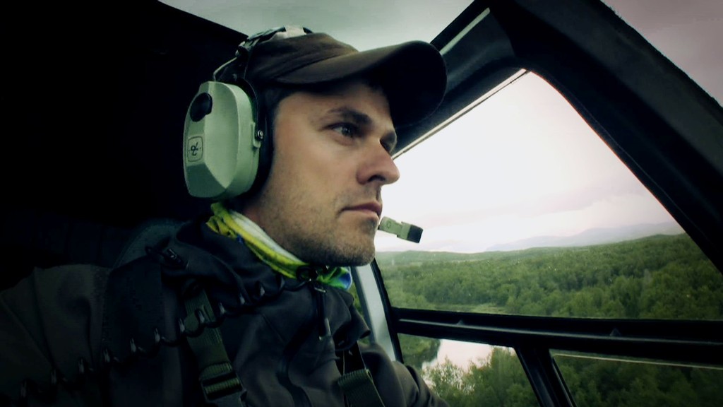 Searching for good filming spots in Lapland, Sweden