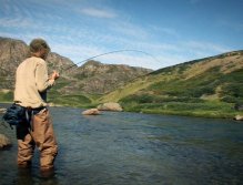 Nymph fishing in Greenland.