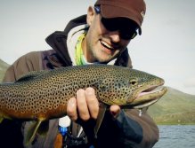 Nice Brown trout from a lake in Lapland Sweden