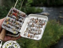 C&F box full of wet flies