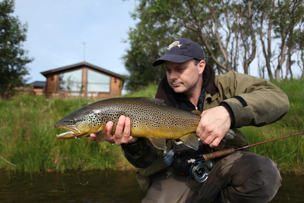 A thumper right in front of the lodge