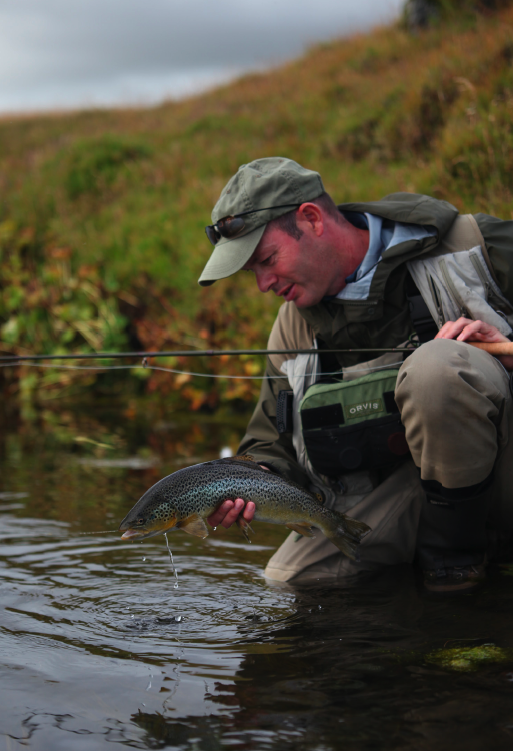 Paul Procter with a midge feeder