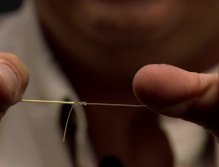 Leader Setups; Connecting the line to leader with a three turn clinch knot