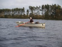 Dan Svrcek using his muscles on Sweethope Lough