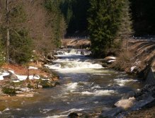 Labe river below Spindleruv Mlyn dam