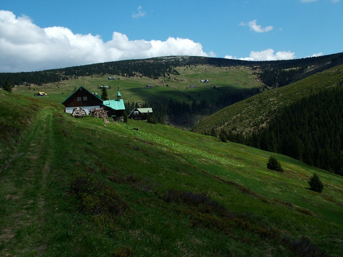 Mountains over Jizera river