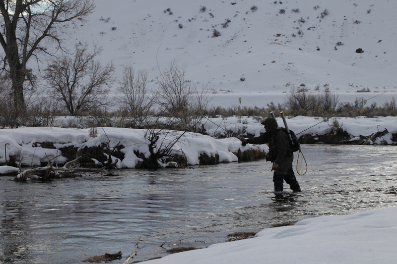 Putting in time here, Matt switches from rod to rod maximizing his efficiency