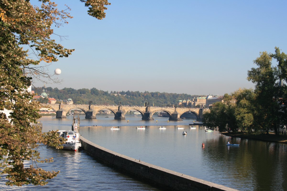 Popular spot above the Charles Bridge