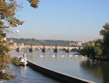 Popular spot above the Charles Bridge