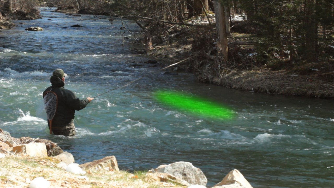 As you can see, fish lies are clearly laid out with green overlays