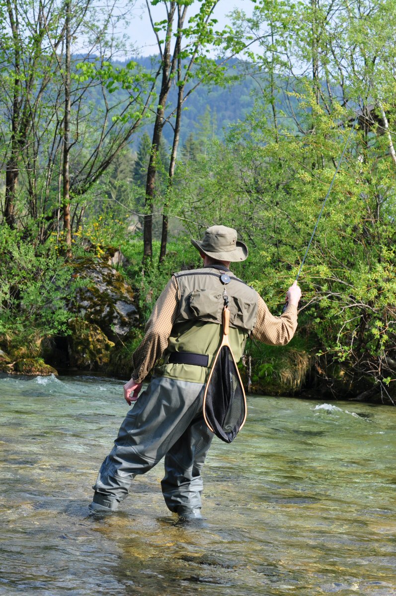 Fly Fishing, Radovna River, Slovenia