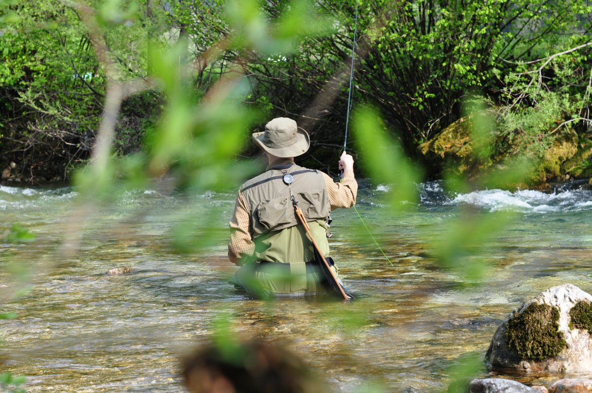 Fly Fishing, Radovna River, Slovenia