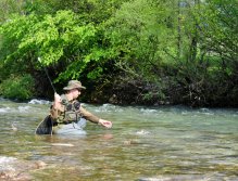 Fly Fishing, Radovna River, Slovenia