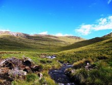 Rolling hills and riffles all around