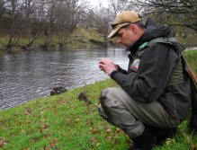 David Plny getting ready for the second round