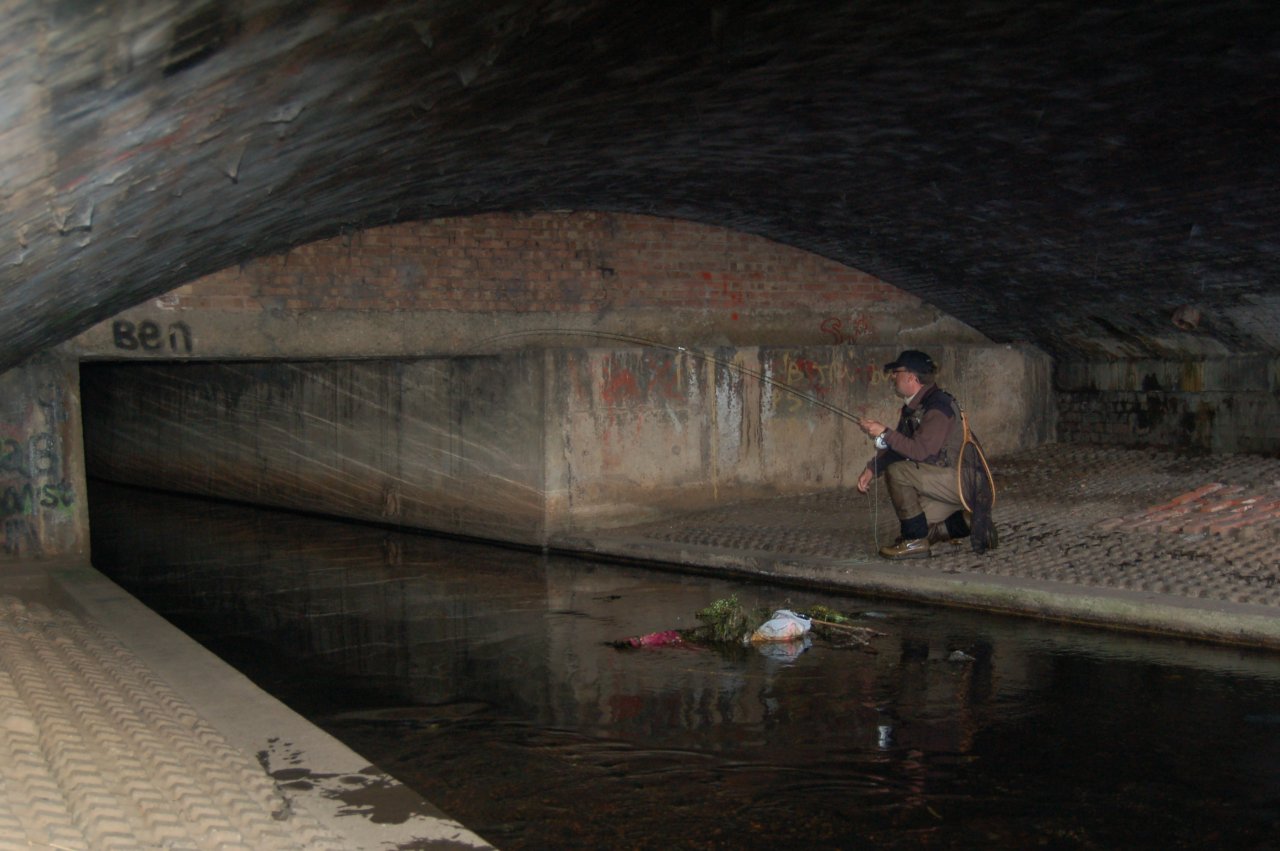 Fishing in the tunnel