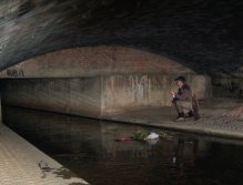 Fishing in the tunnel