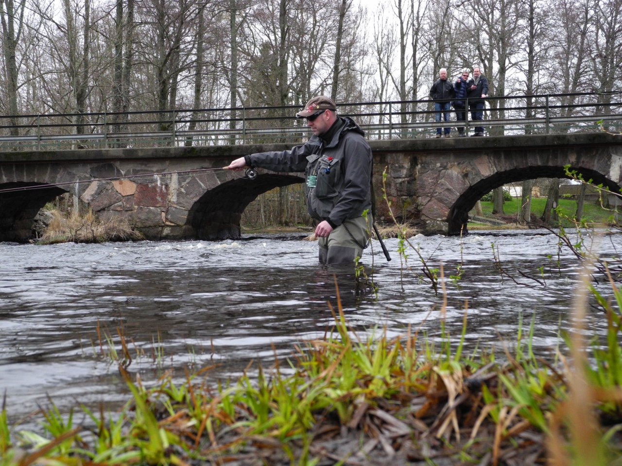 Nymphing under the bridge