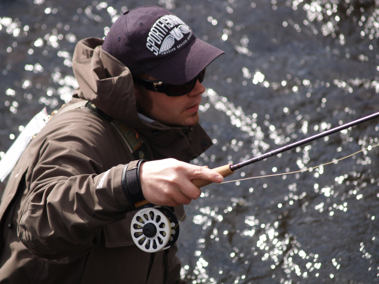 Nymphing on Kaitum River