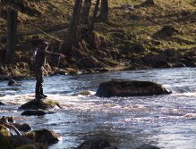 Fishing from the stone