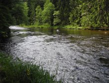 Crossing Otava river