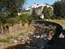 Rolava near town hospital in Nejdek