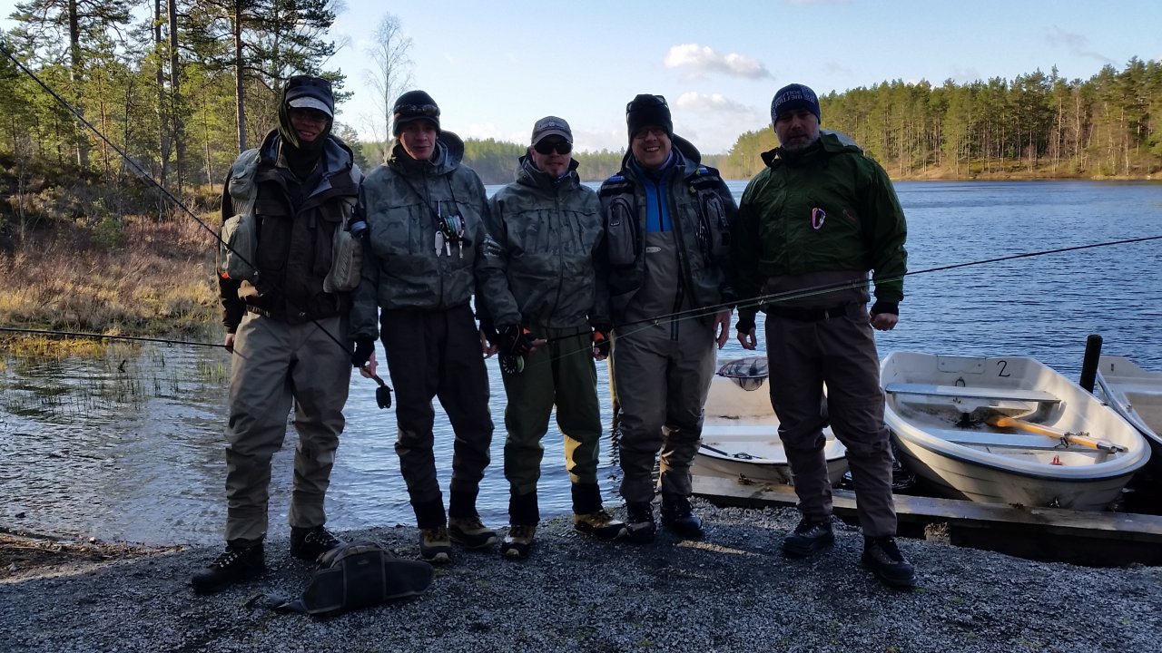 Before the lake fishing