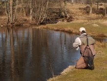 Fishing the slow moving water