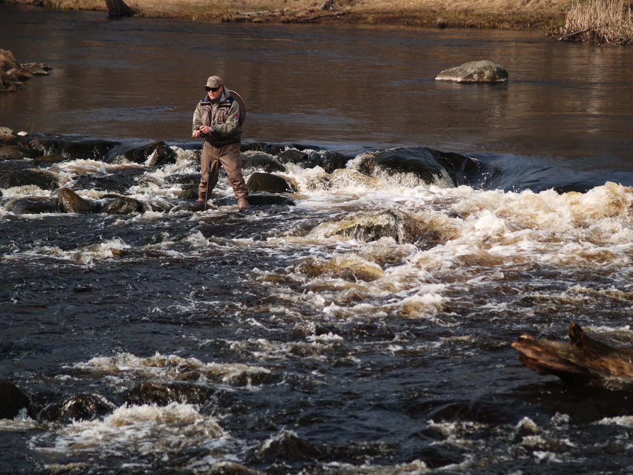 Fishing the rapids