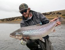 Stephan and his heavy sea trout