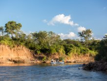 Fishing from the drifting boat