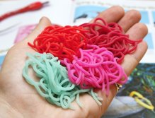 Veniard Worm Bodies - Detail shot shows a soft structure of material