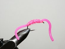 Hot Pink Worm Leaded - Great pattern for grayling and stocked rainbows