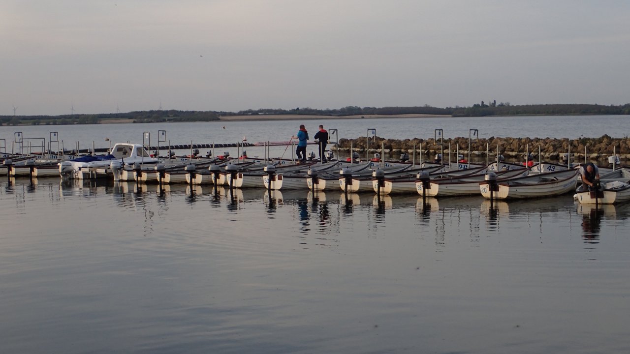 The end of the business day at Grafham Water