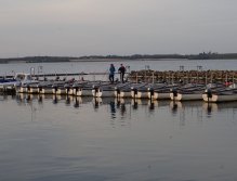 The end of the business day at Grafham Water