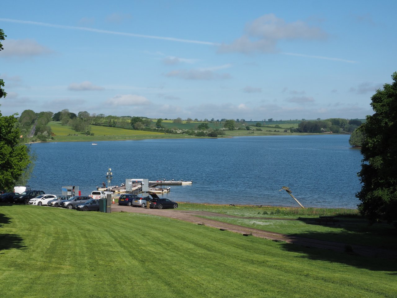 The view from the fishing lodge