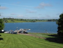 The view from the fishing lodge