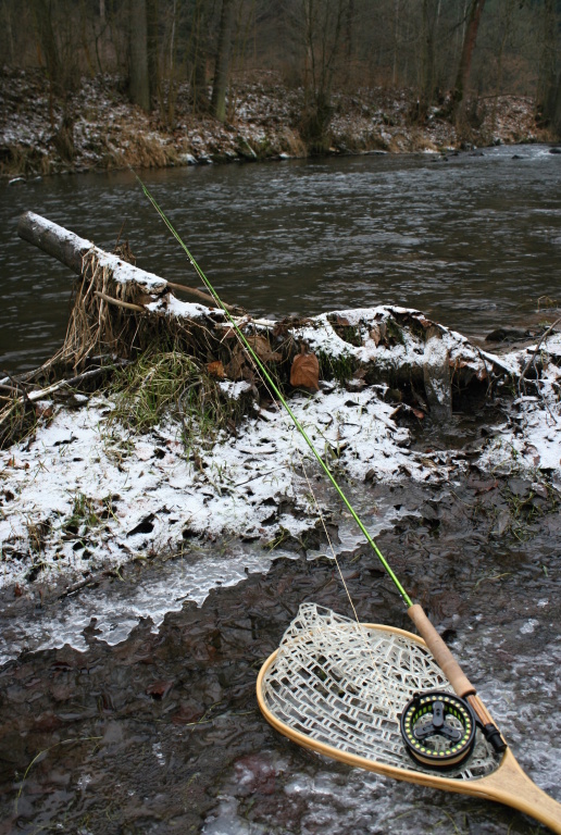 Nice part of the river - Time for fly gear posing.