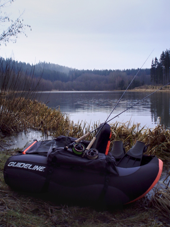 Fly fishing from belly-boat. Another option of stillwater fishing if you want to be more closer to fish.