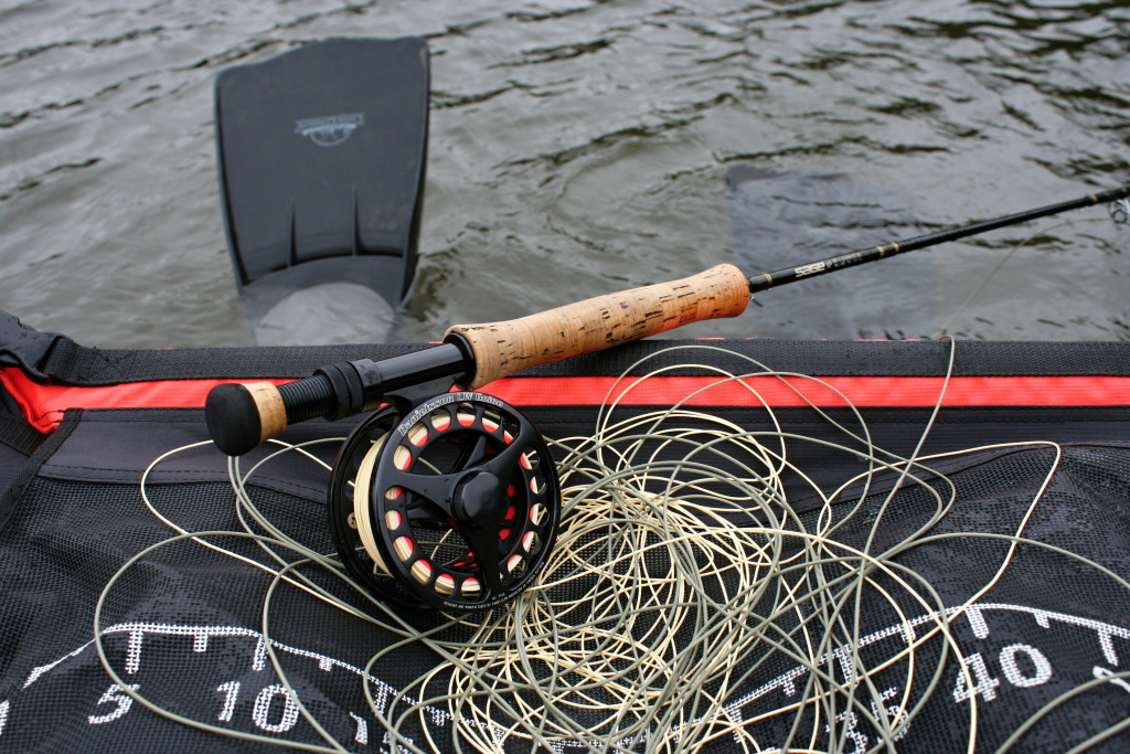 Belly-boat relax. Starring: Hanak Competition Long Cast Hover Ltd. - Ready for casting!