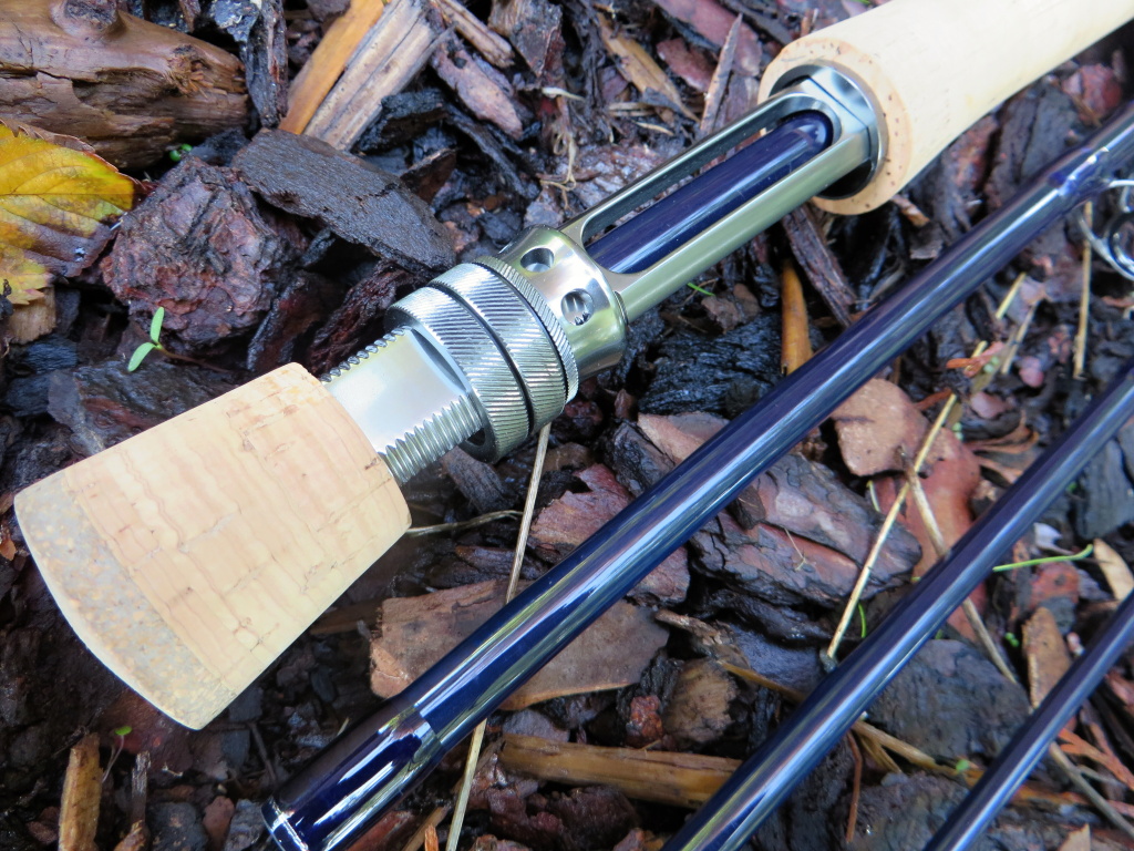 HQ designed aluminium reel seat and fighting but.