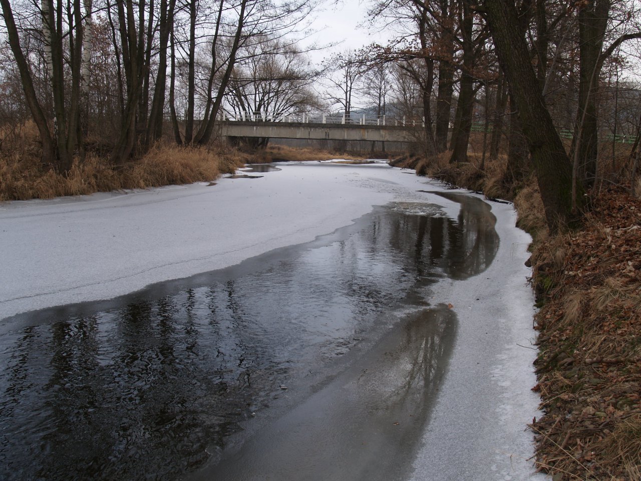 Not too many places to fish...