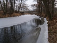 Not too many places to fish...