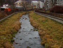 Svatava river in Kraslice