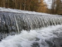 View from under the weir
