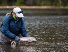 Moment before release. Quickly back to the water, otherwise my hands will freeze!