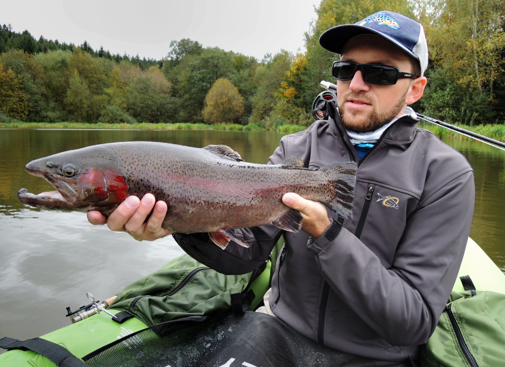 October and November are still good months for fly fishing from the belly-boat.