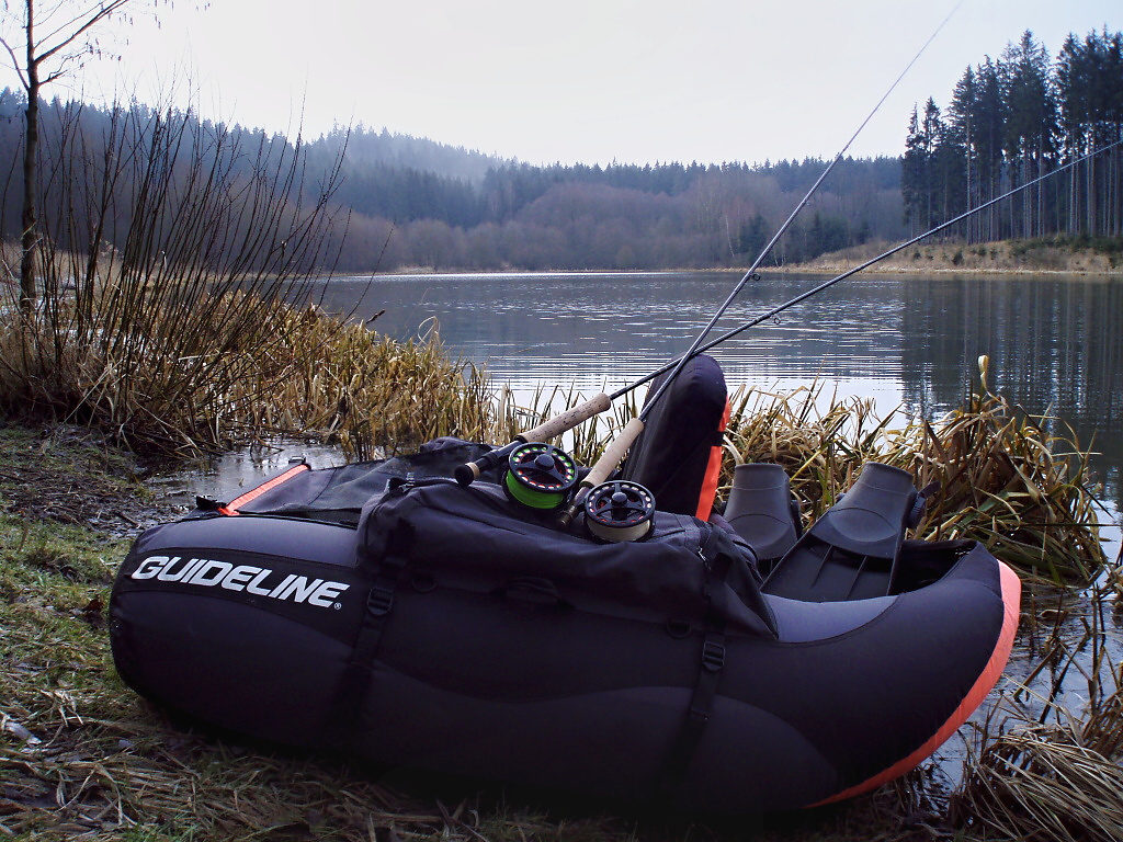 Morning frost covered offshore with thin ice! You well know that if you can't wait for the first spring trip, nothing will stop you! Even this very cold spring day! And if you want to be a successful - Guideline Drifter Kick Boat is the right choice!